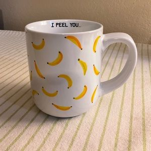 “I peel you” Banana print mug
